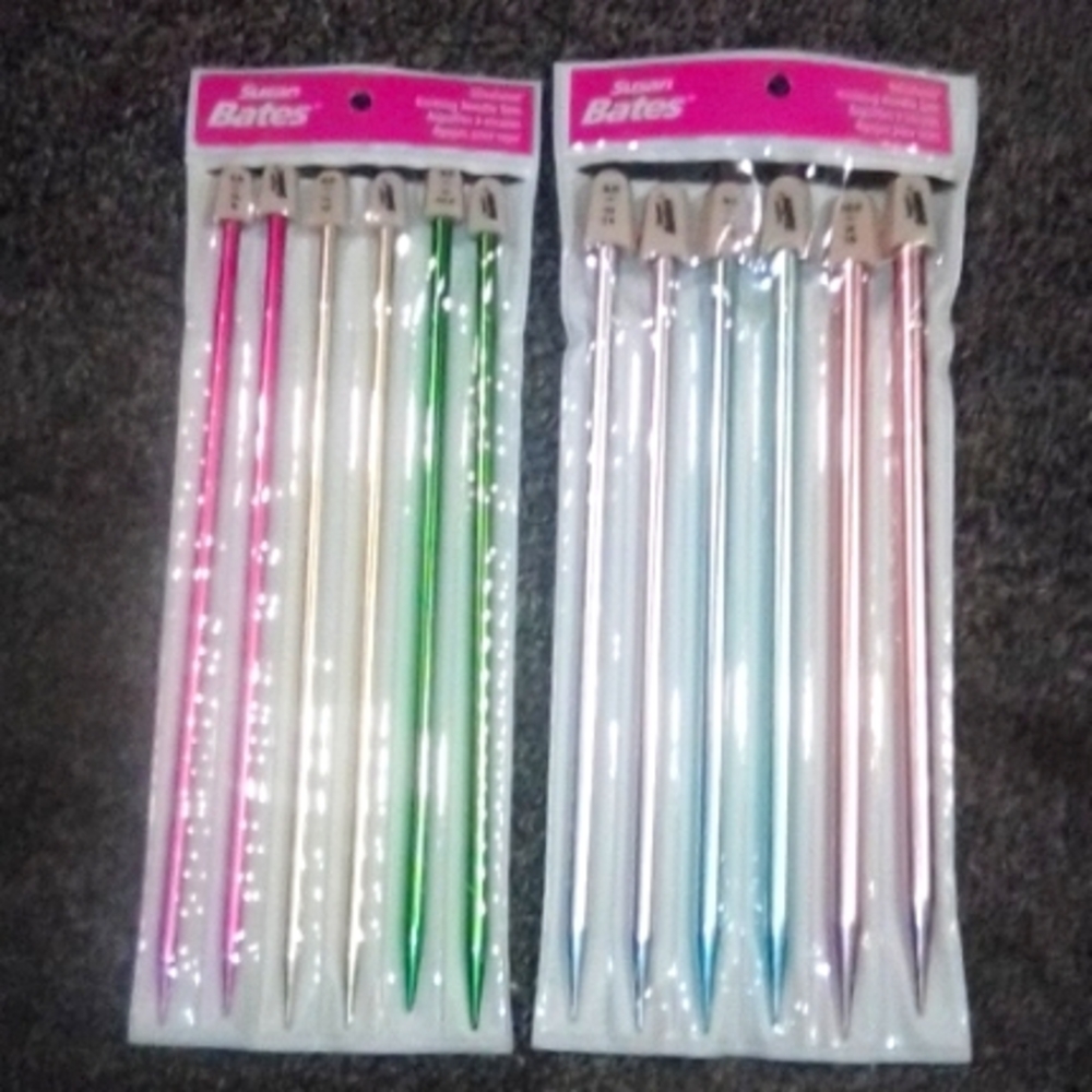 🧶Susan Bates Silvalume Knitting Needle Sets Yarn String Knit Crochet Bundle NWT